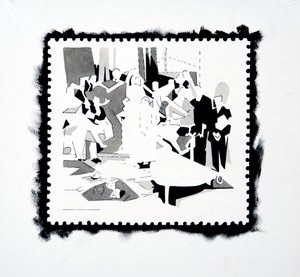 Święto Patelni (studium pieczęci), 2019 (tusz na papierze)