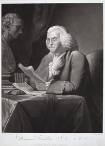 Benjamin Franklin autorstwa David (after) Martin