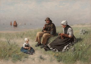 Na piasku w Scheveningen