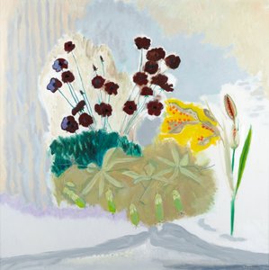 Seedpods and Cosmos, 2010 (olej na płótnie) autorstwa David Alan Redpath Michie