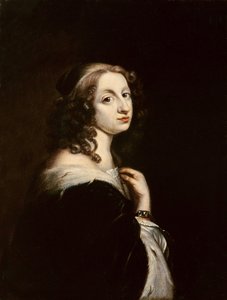 Christina, królowa Szwecji, ok. 1650 (olej na miedzi)