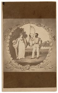 "Rather Die Freemen, than Live to Be Slaves", ok. 1864 (druk) autorstwa David Bustill Bowser