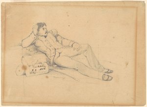 Relaksujący żołnierz autorstwa David Claypoole Johnston