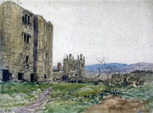 Barden Tower, Yorkshire autorstwa David Cox
