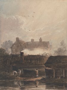Budowa łodzi - Stocznia w Birmingham autorstwa David Cox