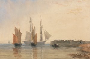 Wejście do portu Calais autorstwa David Cox