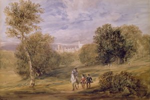 Haddon Hall z Parku, 1831 autorstwa David Cox