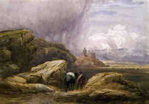 Zamek Harlech autorstwa David Cox
