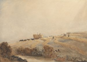 Sianokosy, ok. 1808 (w/c z kolorem nadwozia na papierze grafitowym) autorstwa David Cox