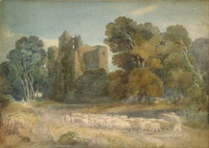 Zamek Kenilworth w hrabstwie Warwickshire autorstwa David Cox