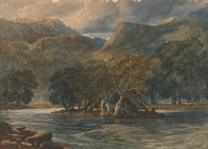 Nad rzeką Conway w Północnej Walii autorstwa David Cox