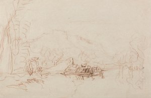 Scena rzeczna autorstwa David Cox
