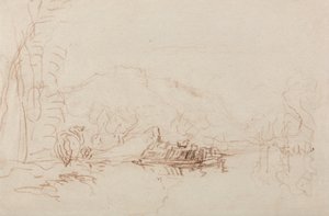 Scena rzeki autorstwa David Cox