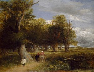 Spódnice Lasu, 1855 autorstwa David Cox