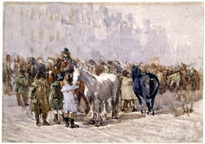 Targi konne w Birmingham, ok. 1841–49 autorstwa David Cox