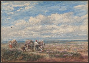 Zbieracze wrzosu lub janowca autorstwa David Cox
