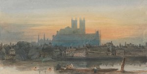 Westminster z Lambeth autorstwa David Cox