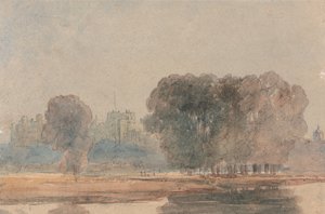 Zamek Windsor widziany z Brocas autorstwa David Cox