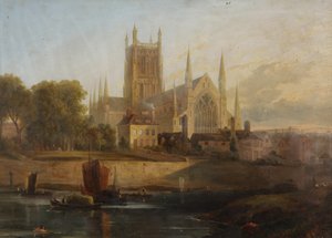 Katedra w Worcester, rzeka Severn