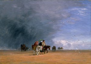 Przeprawa przez Piaski, 1848. autorstwa David Cox the elder