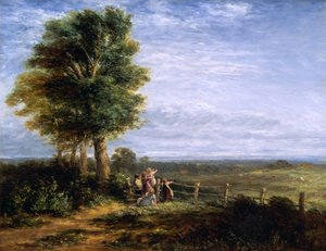 Skowronek, 1849. autorstwa David Cox the elder