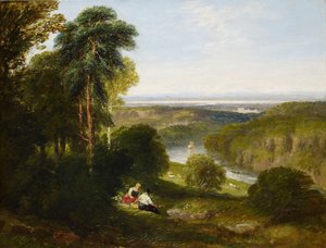 Wyndcliffe, rzeka Wye, 1842. autorstwa David Cox the elder