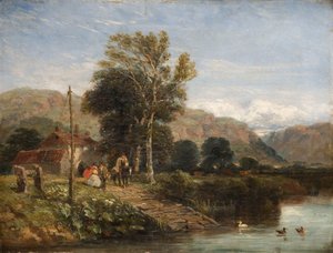 Oczekiwanie na prom, 1845. autorstwa David Cox the elder