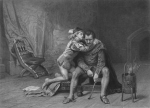 „Książę Artur i Hubert król Jan”, ok. 1870 r. autorstwa David Desvachez