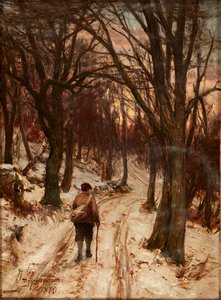 Zima, Glen Lyon (olej na płótnie)