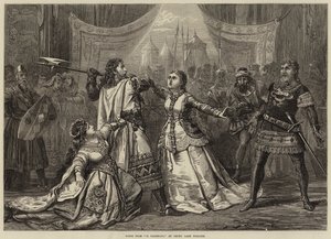 Scena z Il Talismano, w Drury Lane Theatre