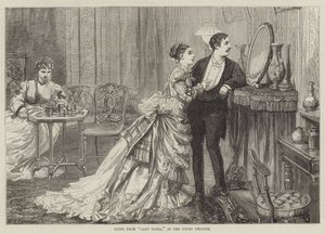Scena z Lady Flory, w Teatrze Dworskim autorstwa David Henry Friston