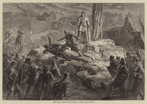 Scena z Ryszarda Coeur de Lion, w Drury Lane Theatre autorstwa David Henry Friston