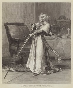 Scena z Richelieu, w Teatrze Liceum autorstwa David Henry Friston