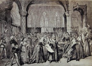 Scena z „The Canterbury Pilgrims” autorstwa Charlesa Villiersa Stanforda autorstwa David Henry Friston
