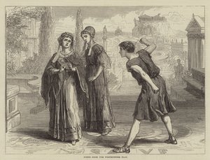 Scena z Westminster Play autorstwa David Henry Friston