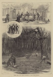 Sceny z The Corsican Brothers w Teatrze Liceum autorstwa David Henry Friston