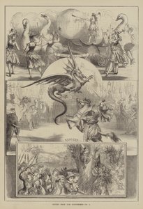 Sceny z Pantomim autorstwa David Henry Friston