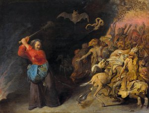 Meg la folle - Mad Meg (De Dulle Griet) autorstwa Ryckaerta (Rijckaert), Davida (1612-1661). Olej na płótnie, ok. 1650, Muzeum Historii Sztuki, Vienne autorstwa David II Ryckaert