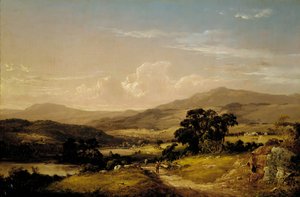 Niedaleko jeziora Squam, New Hampshire, 1856. autorstwa David Johnson