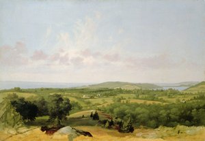 Widok na zatokę Narragansett, niedaleko Warwick, Rhode Island autorstwa David Johnson