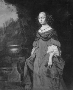 Anna Dorota, 1640-1713, księżniczka Holstein-Gottorp, ksieni Quedlinburga autorstwa David Klöcker Ehrenstrahl