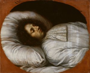 Karol XI (1655–1697), król Szwecji, hrabia palatyn z Zweibrücken, na łożu śmierci, 1697 r. autorstwa David Klöcker Ehrenstrahl