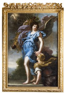 Anioł stróż króla Karola XI. Alegoria autorstwa David Klöcker Ehrenstrahl