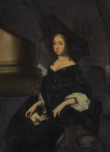 Portret Hedwigi Eleonory z Holstein-Gottorp (1636–1715) – etykieta QS:Lsv, „„Portret Hedwigi Eleonory”label QS:Len,„Portret Hedwigi Eleonory z Holstein-Gottorp (1636–1715)” autorstwa David Klöcker Ehrenstrahl