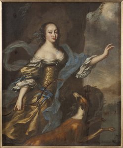 Princesse Anne Dorothee de Holstein Gottorp - Portret księżniczki Anny Dorothei z Holstein-Gottorp (1640-1713), autorstwa Ehrenstrahla, Davida Kloeckera (1629-1698). Olej na płótnie. Wymiar : 146x122 cm. Muzeum Narodowe w Sztokholmie autorstwa David Klöcker Ehrenstrahl