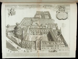 „Collegium Christi”, Widok na Christ’s College Cambridge, 1690