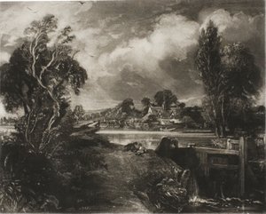 Śluza na rzece Stour, Suffolk autorstwa David Lucas