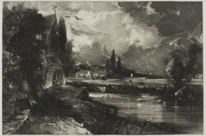 Młyn, z angielskiego Landscape autorstwa David Lucas