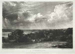 Różne tematy krajobrazu, charakterystyczne dla angielskiej scenerii... Summerland, 1831. autorstwa David Lucas