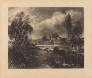 Zamek na Stour autorstwa David Lucas after John Constable